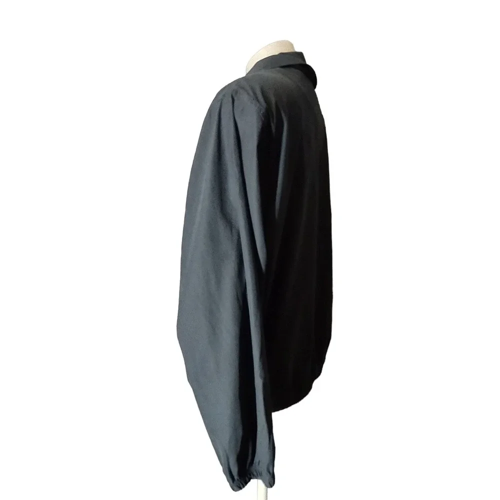 Weatherproof Jacket Men's Large Paris Las Vegas Windbreaker Black Norm Core Y2K